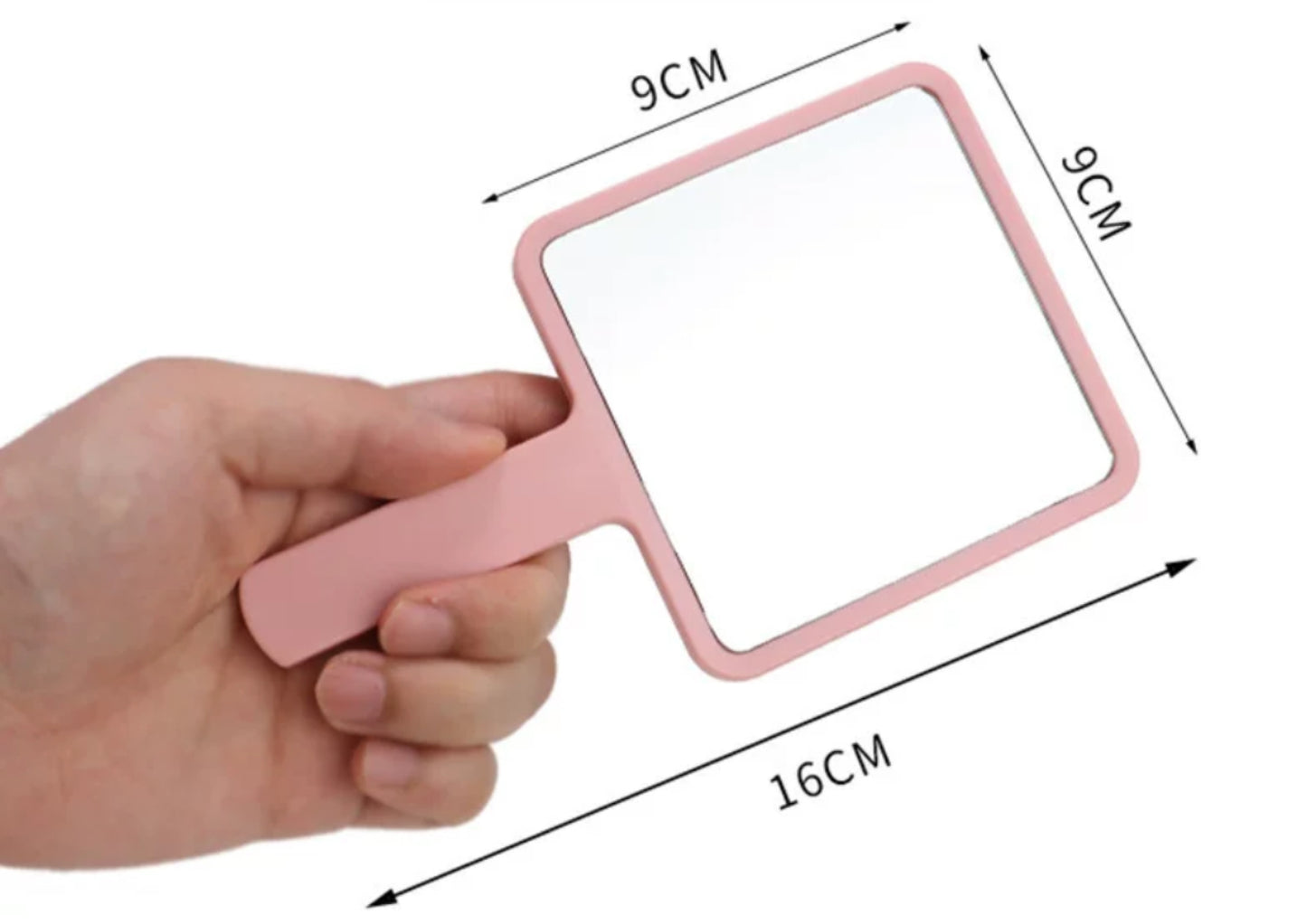 Hand held beauty mirror