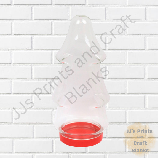 LARGE CHRISTMAS TREE SHAPES SWEET JAR