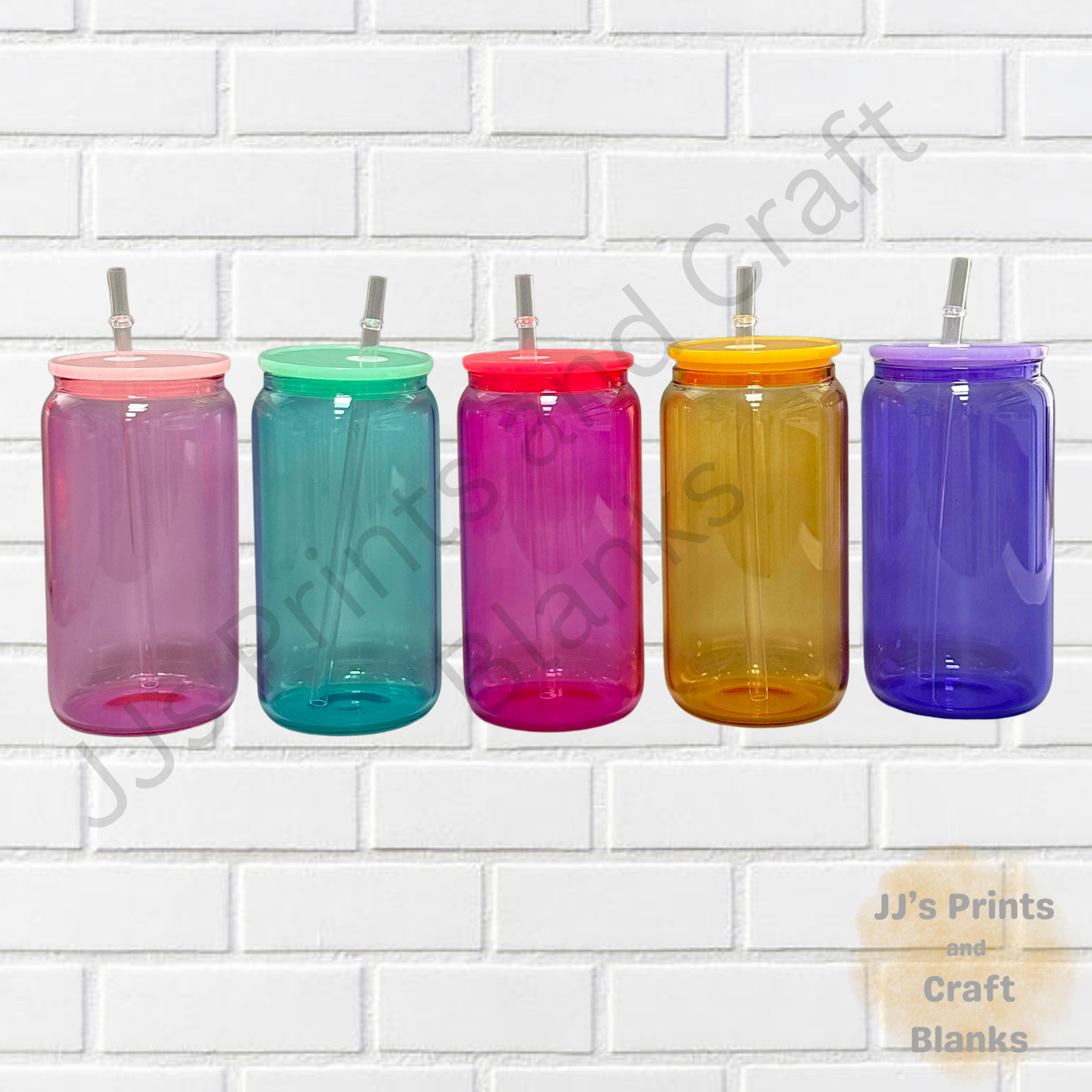 Sublimation 16oz Libby colour glass can