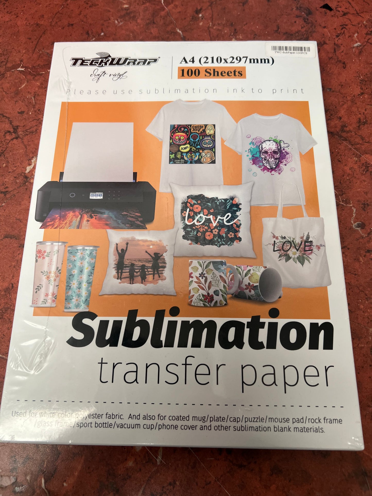 Teckwrap sublimation transfer paper