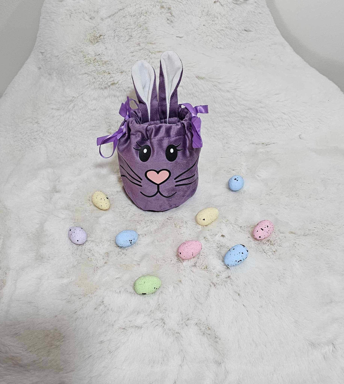 Easter bunny face DTF transfer