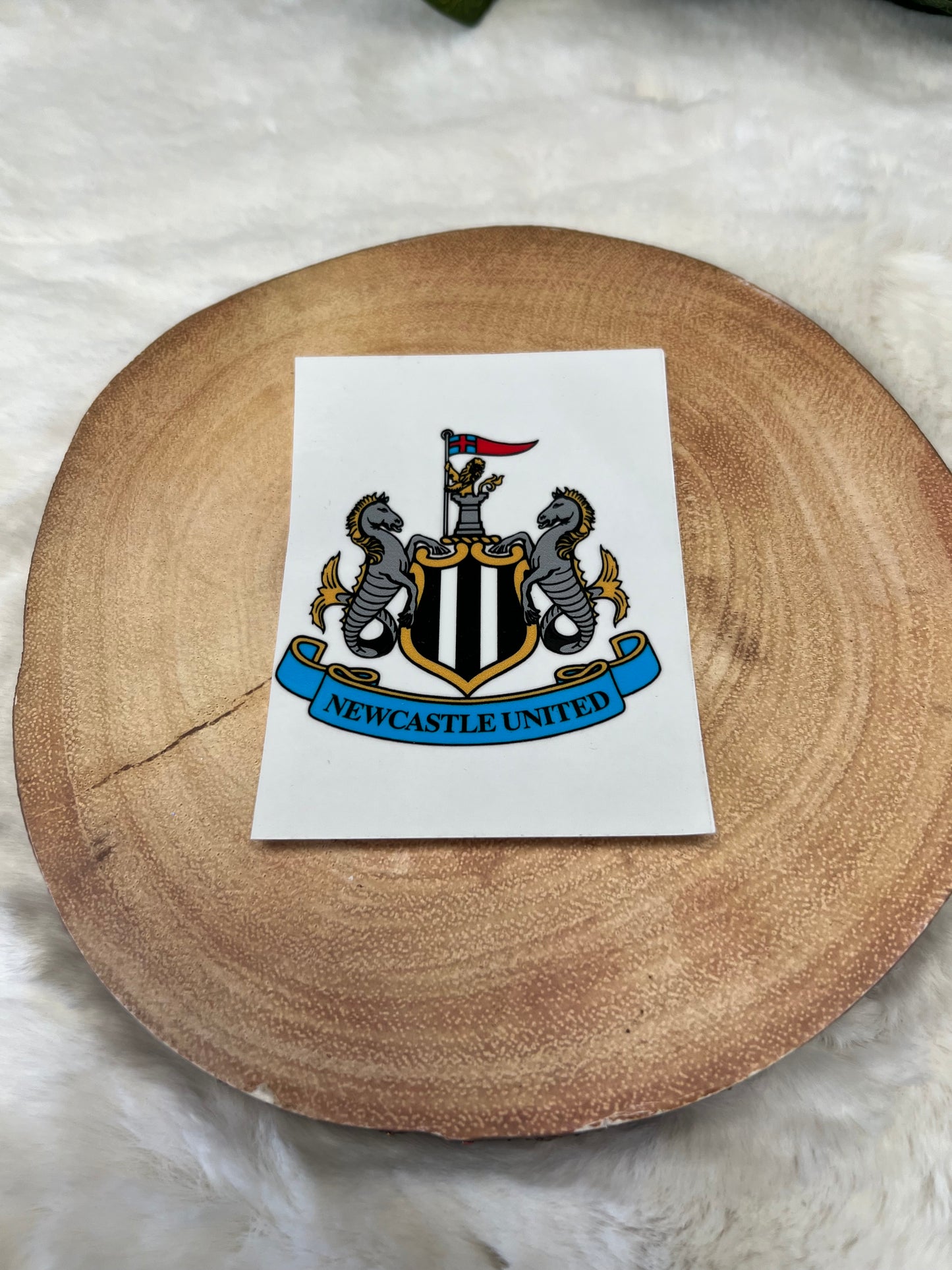Newcastle UV-DTF sticker transfer
