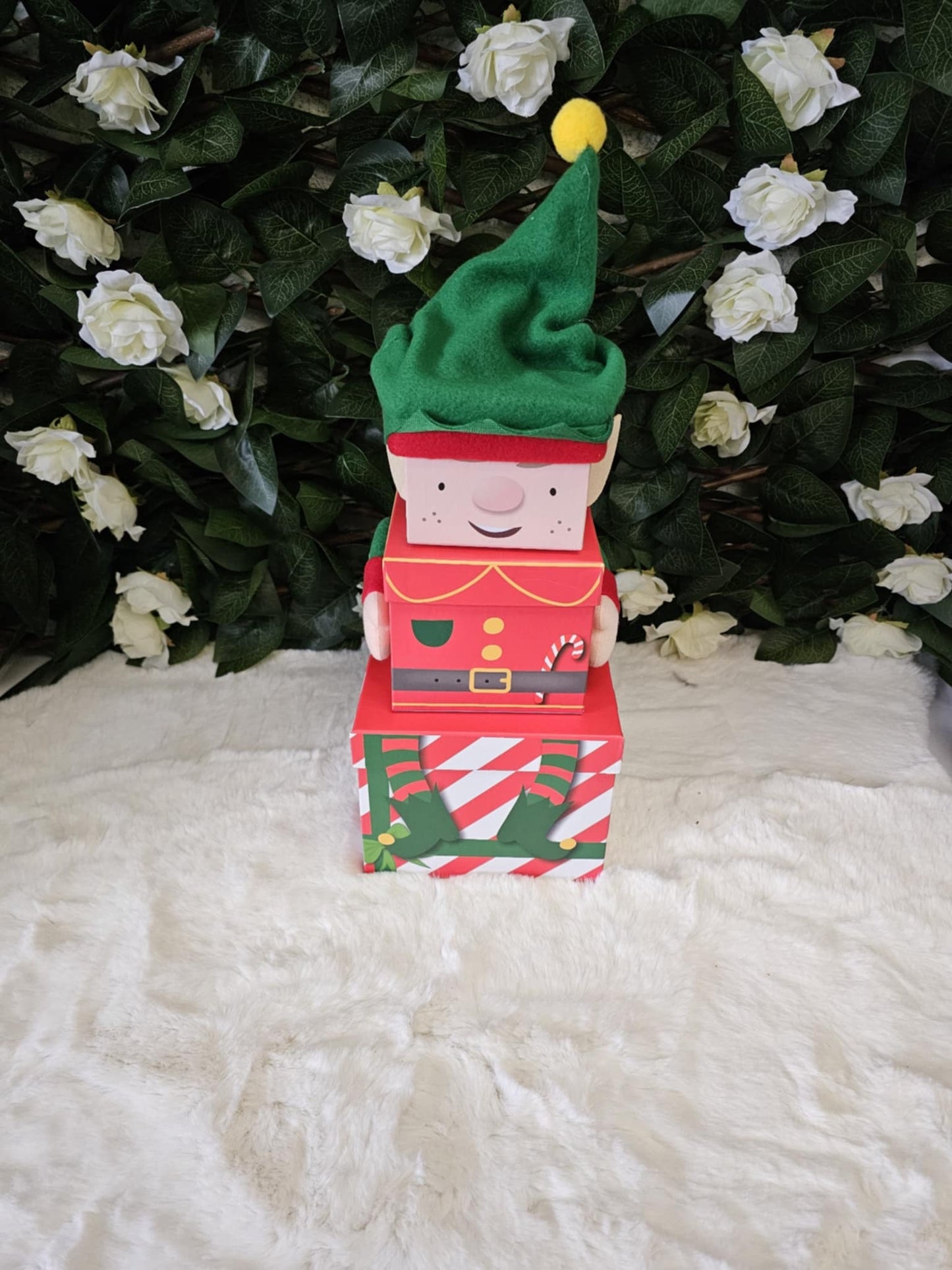 50cm CHRISTMAS 3PC PLUSH STACKING BOXES 10 styles