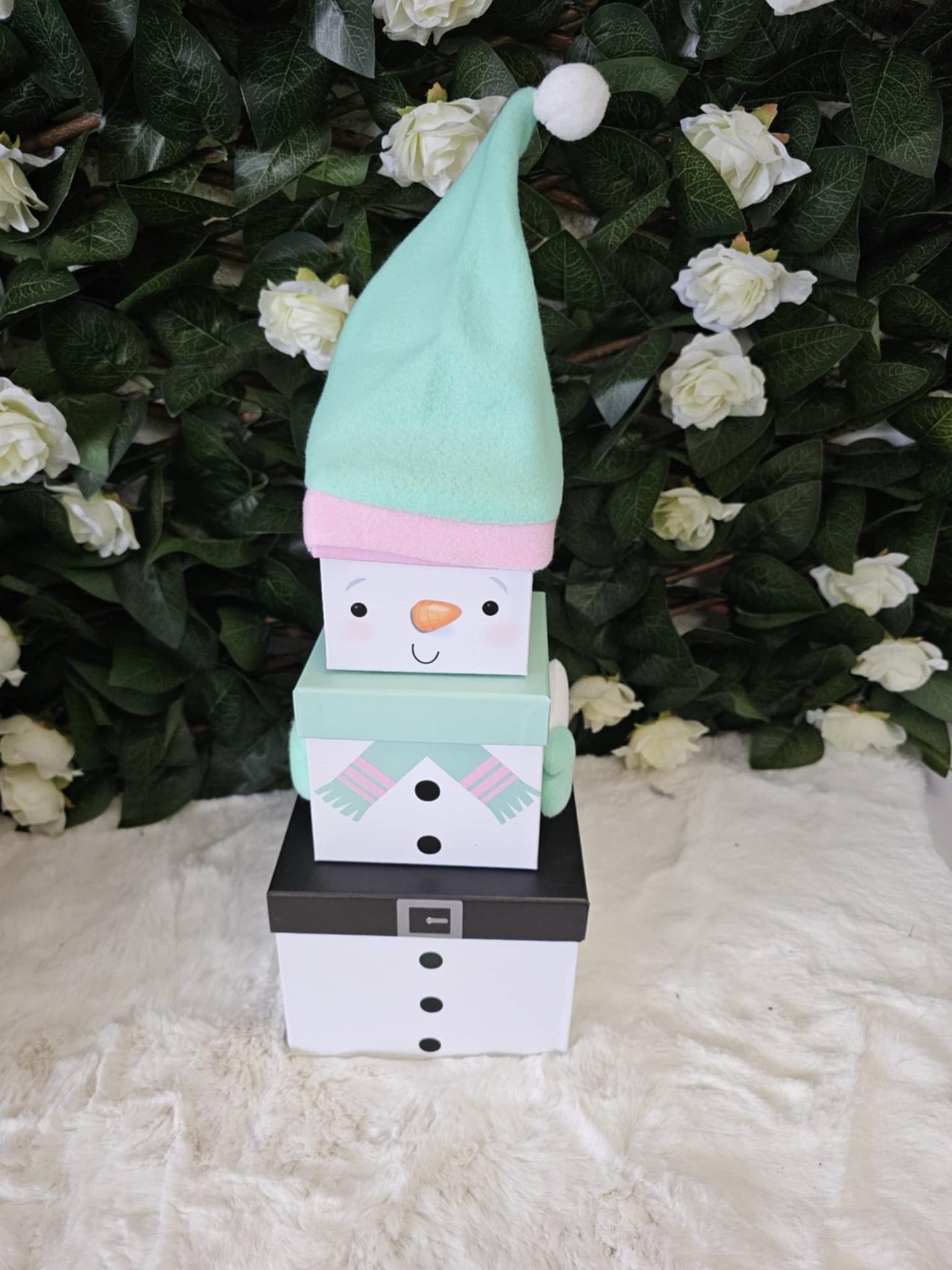 50cm CHRISTMAS 3PC PLUSH STACKING BOXES 10 styles