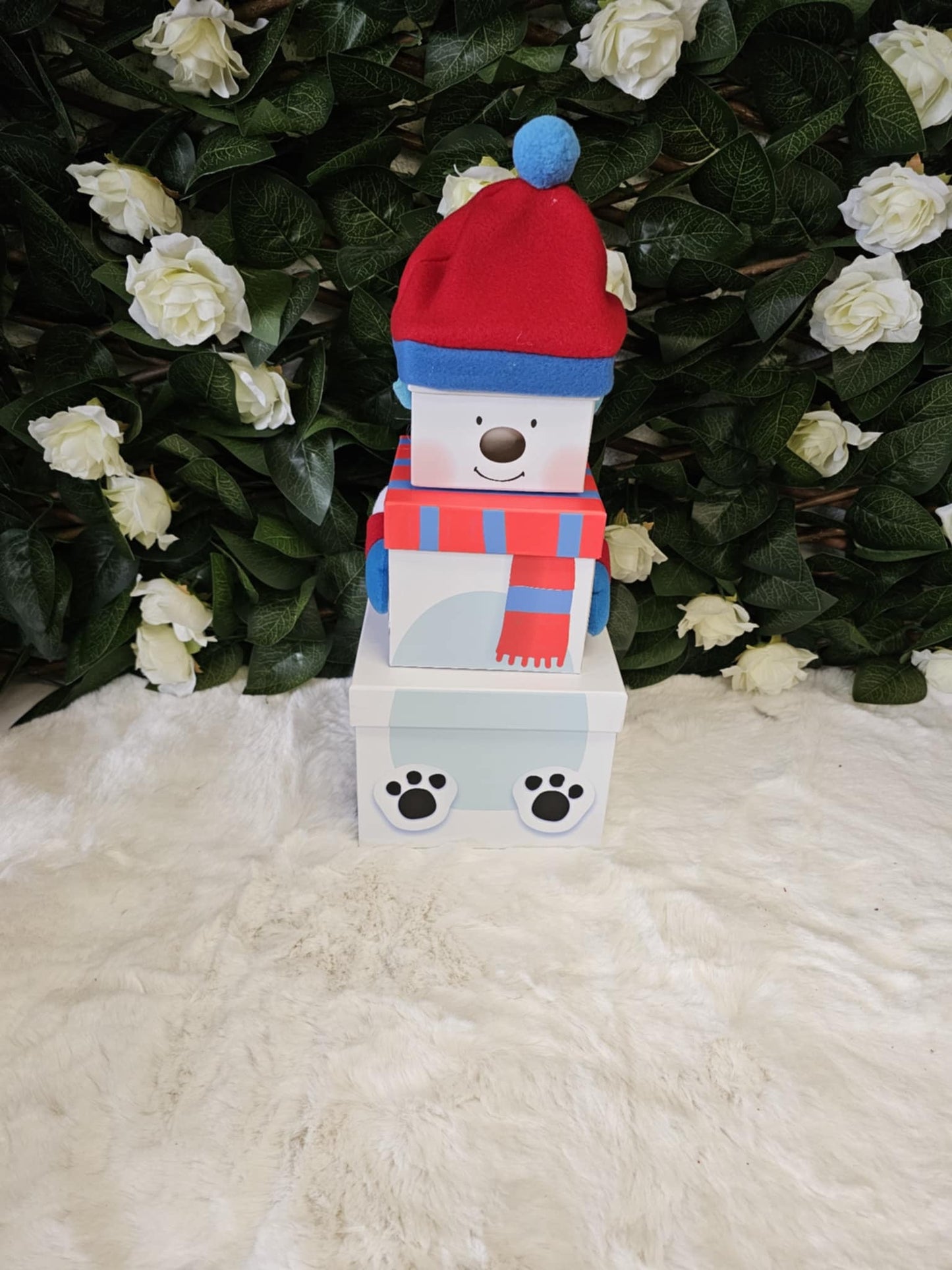 50cm CHRISTMAS 3PC PLUSH STACKING BOXES 10 styles