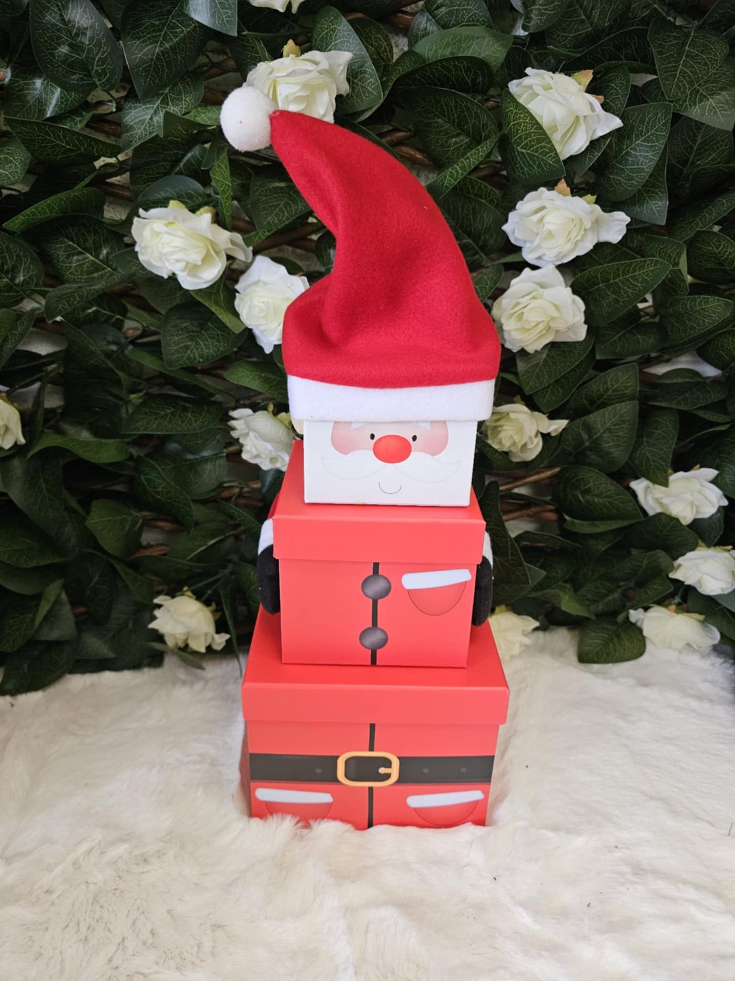 50cm CHRISTMAS 3PC PLUSH STACKING BOXES 10 styles