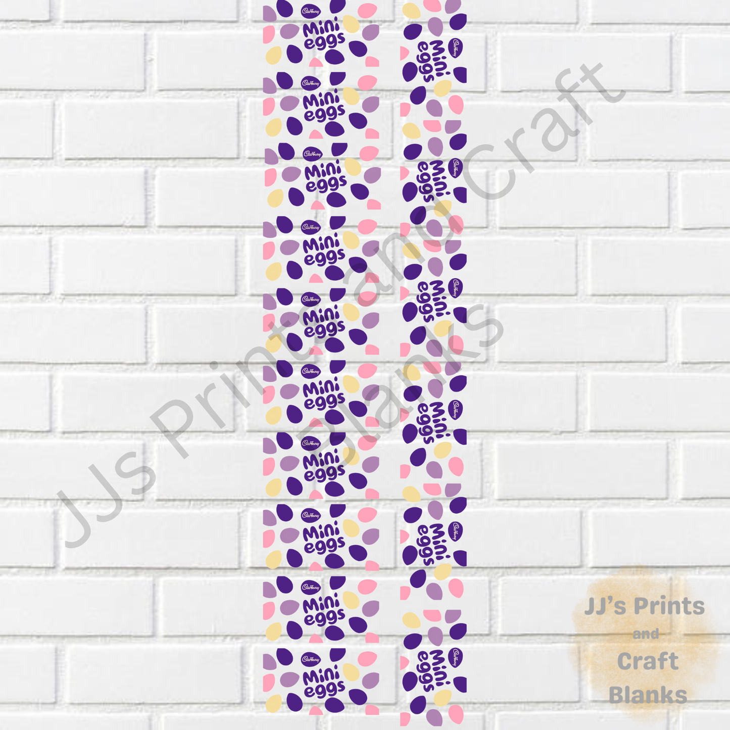 pre made uv-dtf 1 meter mini egg gang sheet