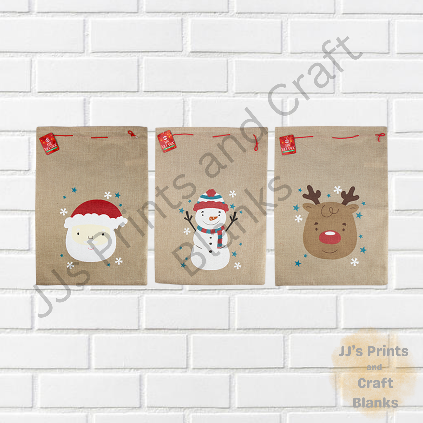 Christmas Jute Gift Sack 35cm x 50cm