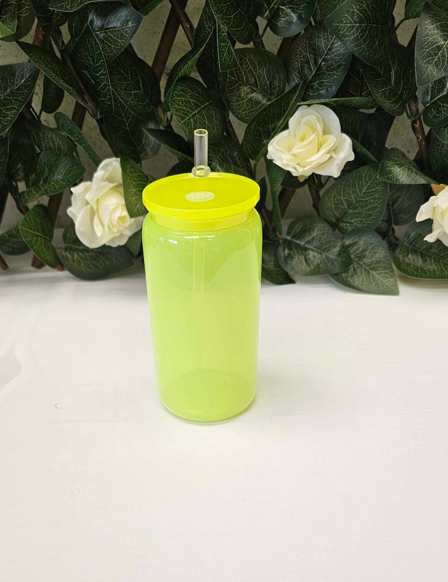 16oz neon plastic Libby cans