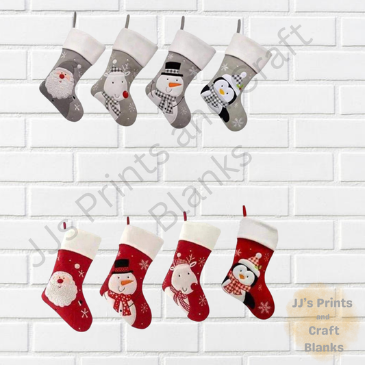 Luxury large Christmas stockings 8 varieties
