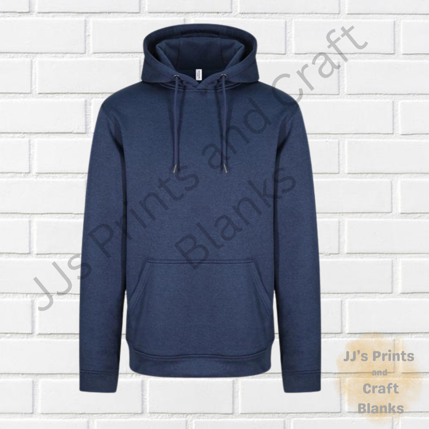 AWDis Sports Polyester Hoodie 100% polyester Blue melange