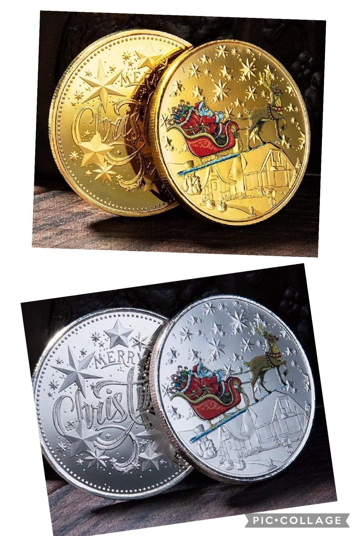 Christmas wish coin