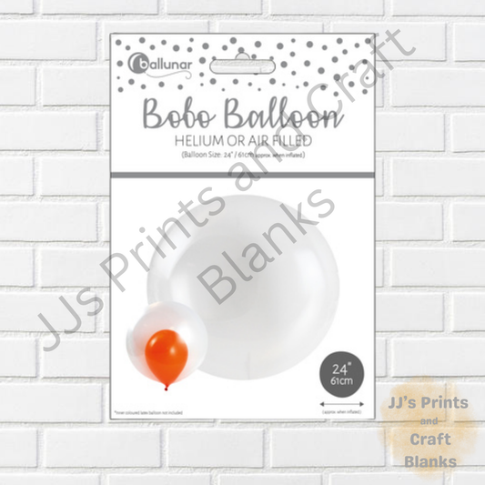 24 INCH  CLEAR BOBO BALLOON