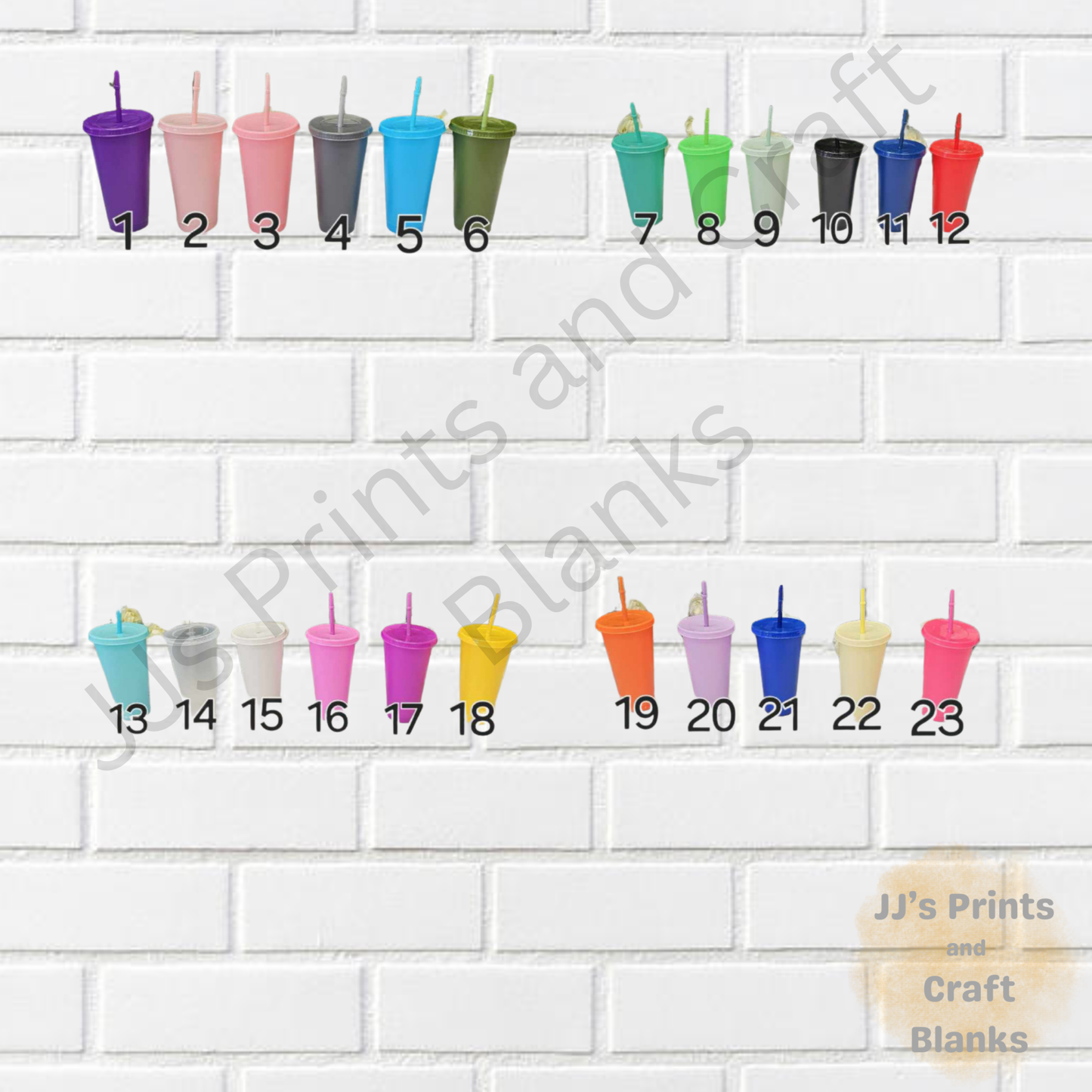24oz coloured cold cups