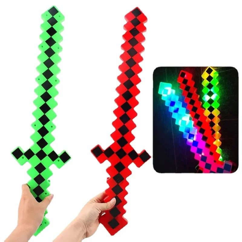 Multi coloured light up musical sword