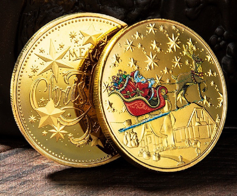 Christmas wish coin