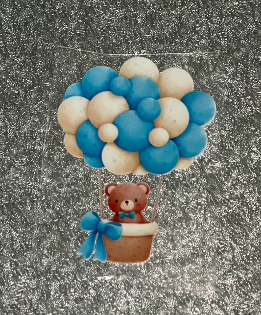 10cm balloon bear uvdtf decal sticker