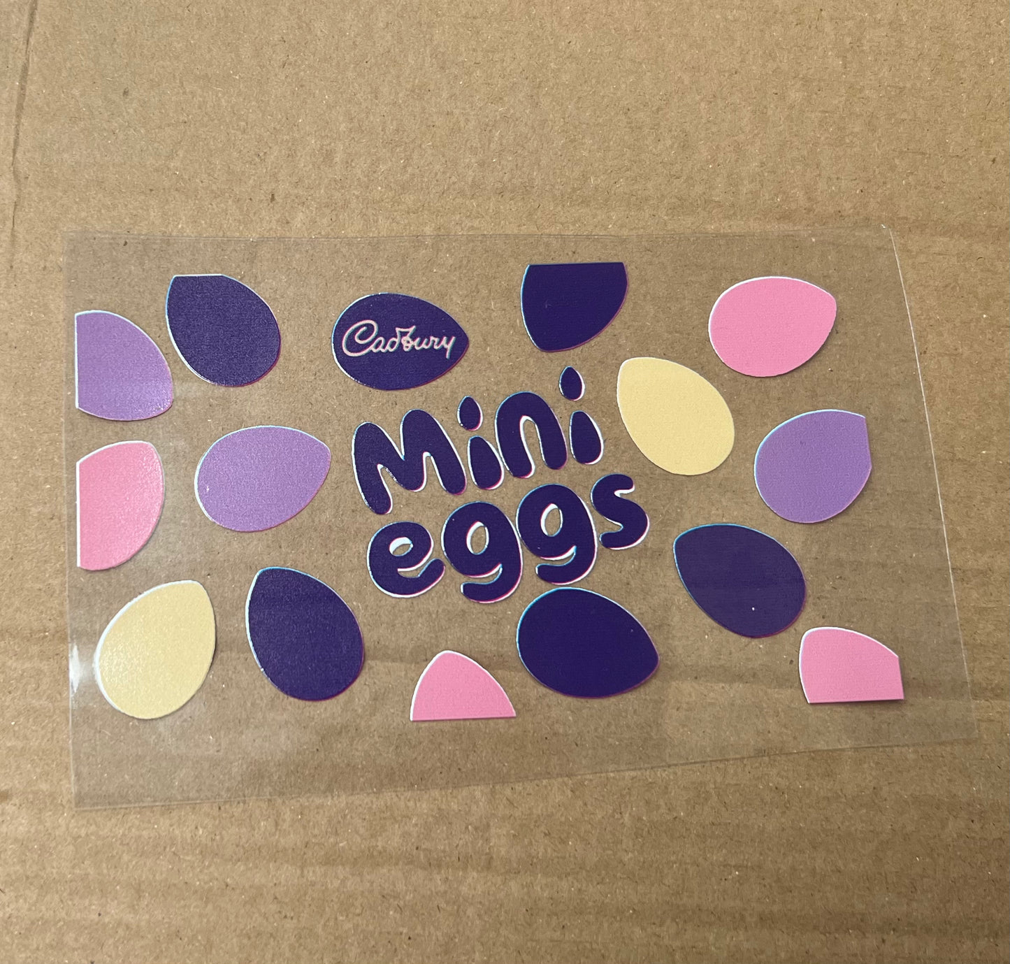 single uv-dtf mini egg decal