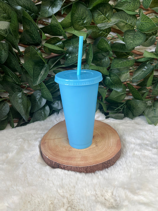 Pack of 10 blue 24oz cups