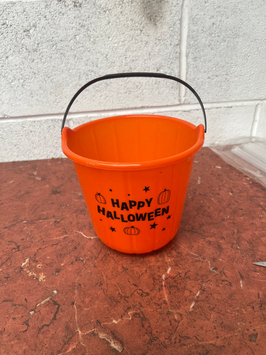Orange Halloween buckets