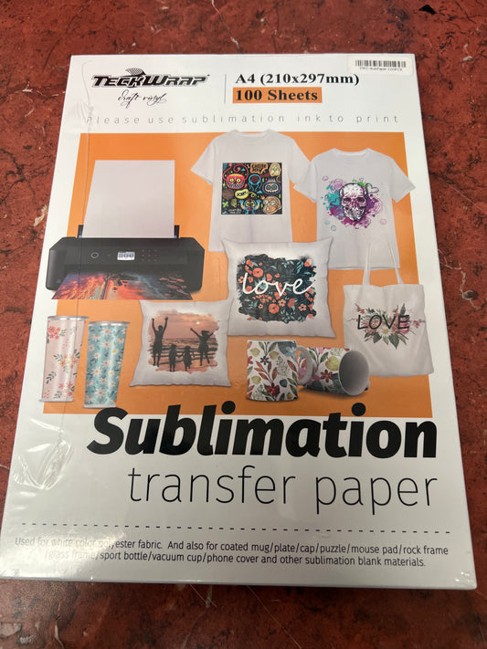 Teckwrap sublimation transfer paper