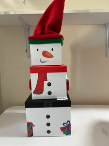 Extra large  Christmas stacking boxes 75cm high