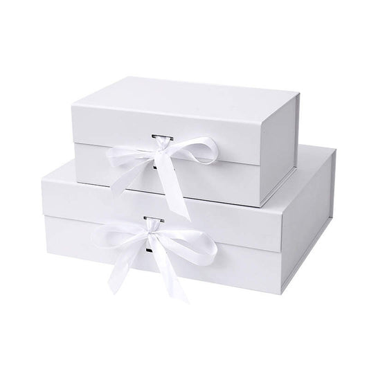 White Magnetic boxes (2 sizes )