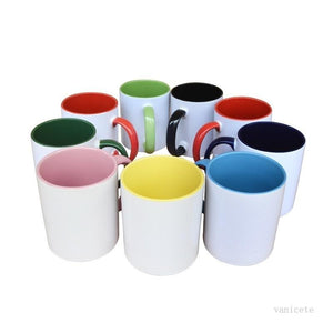 11oz inner coloured sublimation mugs