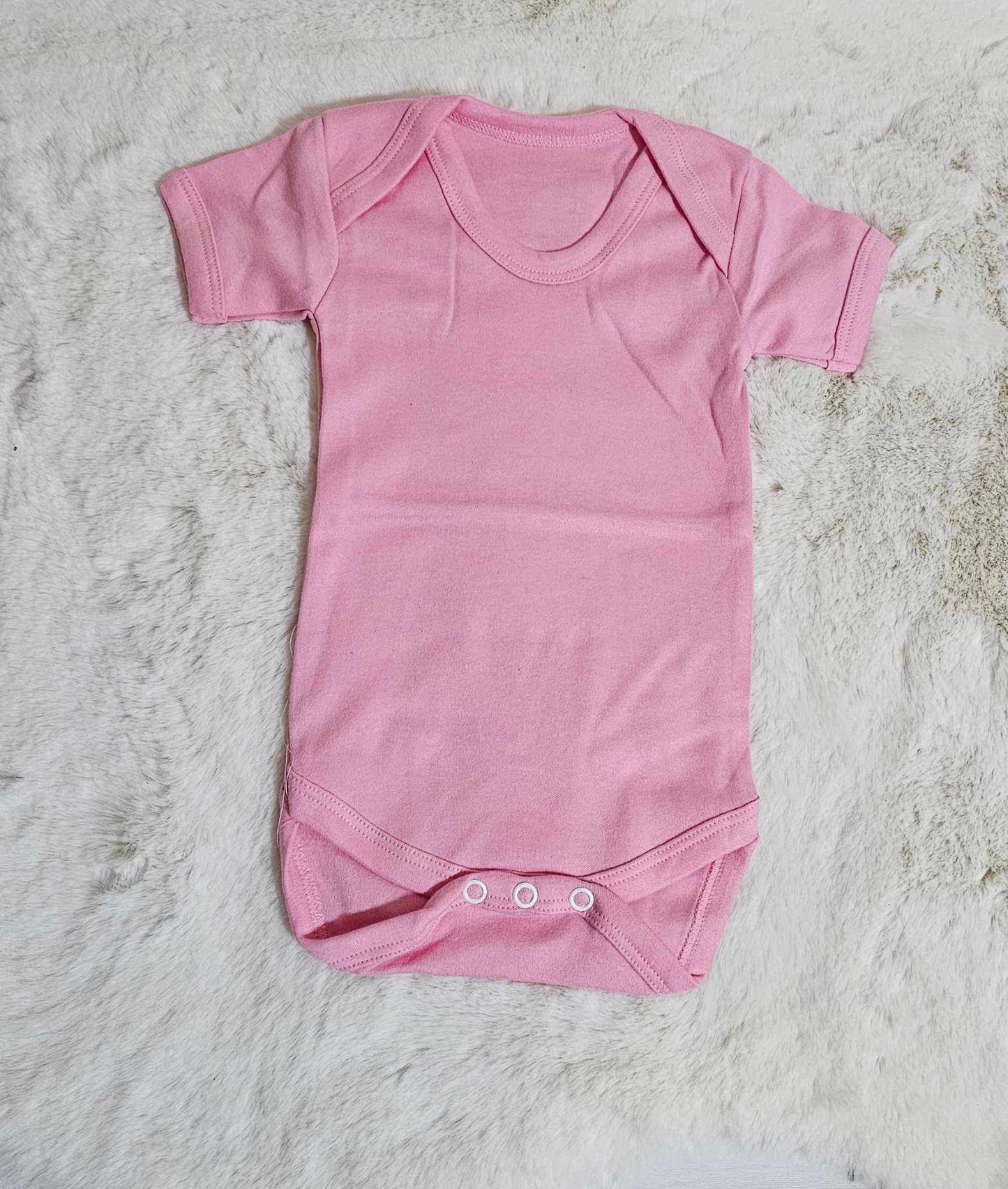 Baby pink baby vest