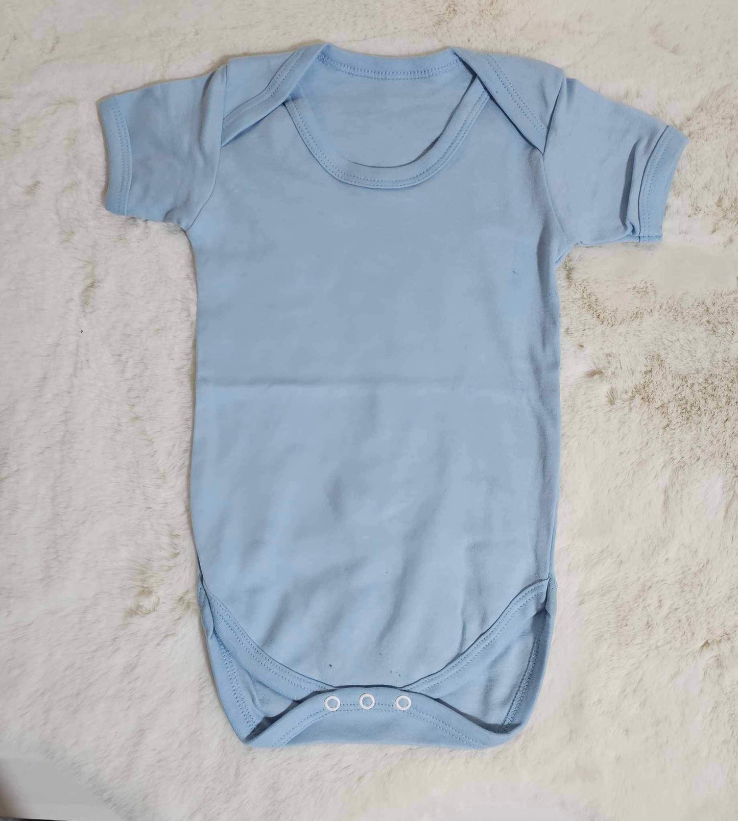 Baby blue baby vest