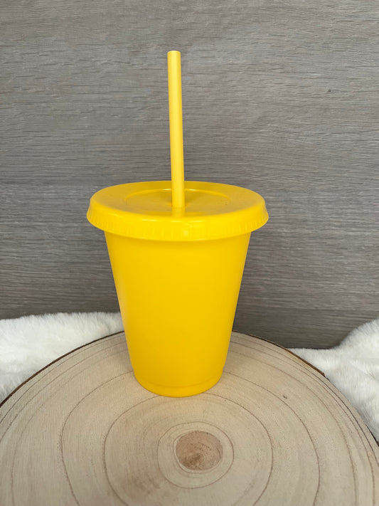 16oz yellow  cold cup