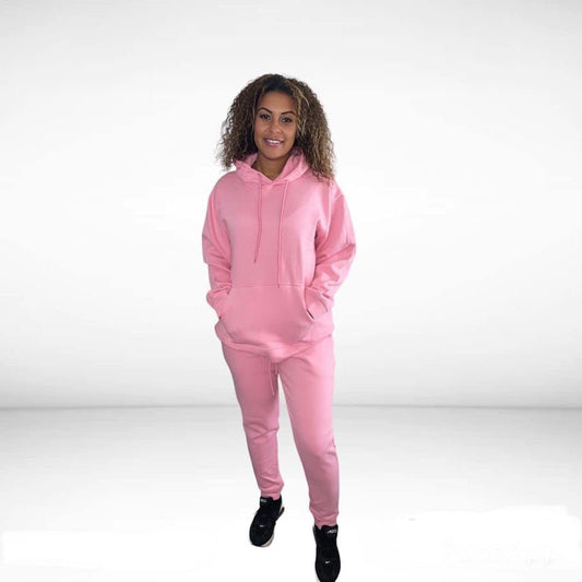 Coral pink tracksuit