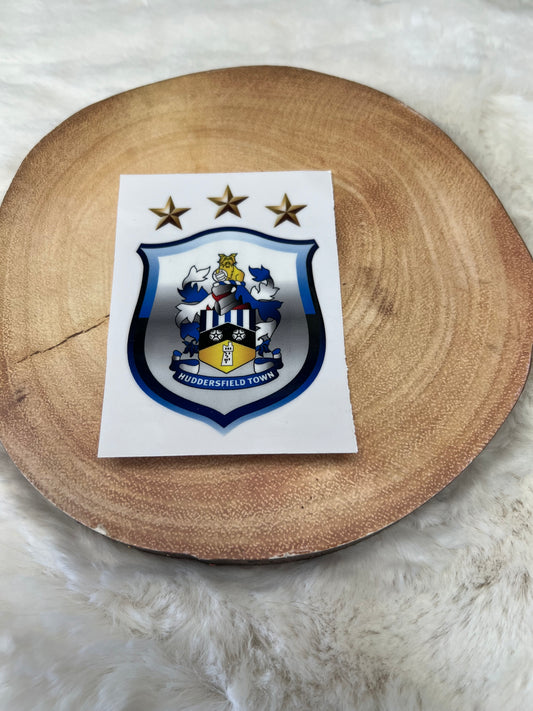 Huddersfield town UV-DTF sticker transfer