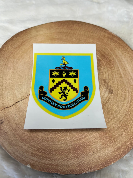 Burnley uv-DTF sticker transfer