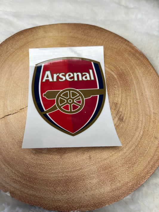 Arsenal UV-DTF sticker transfer