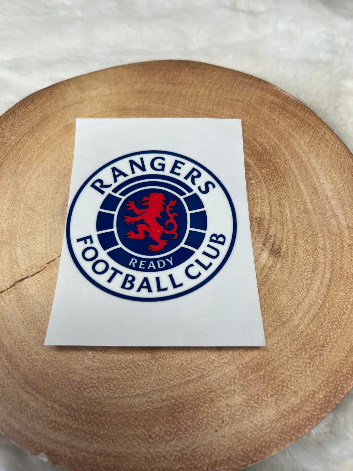 Glasgow Rangers uv-DTF sticker transfer