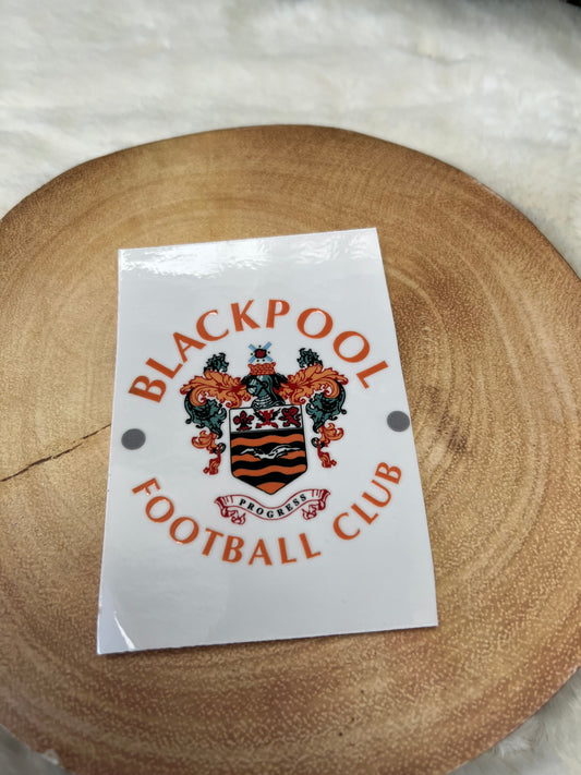 Blackpool UV-DTF sticker transfer