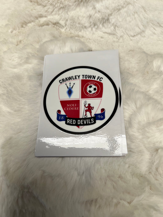 Crawley town uv-dtf transfer sticker