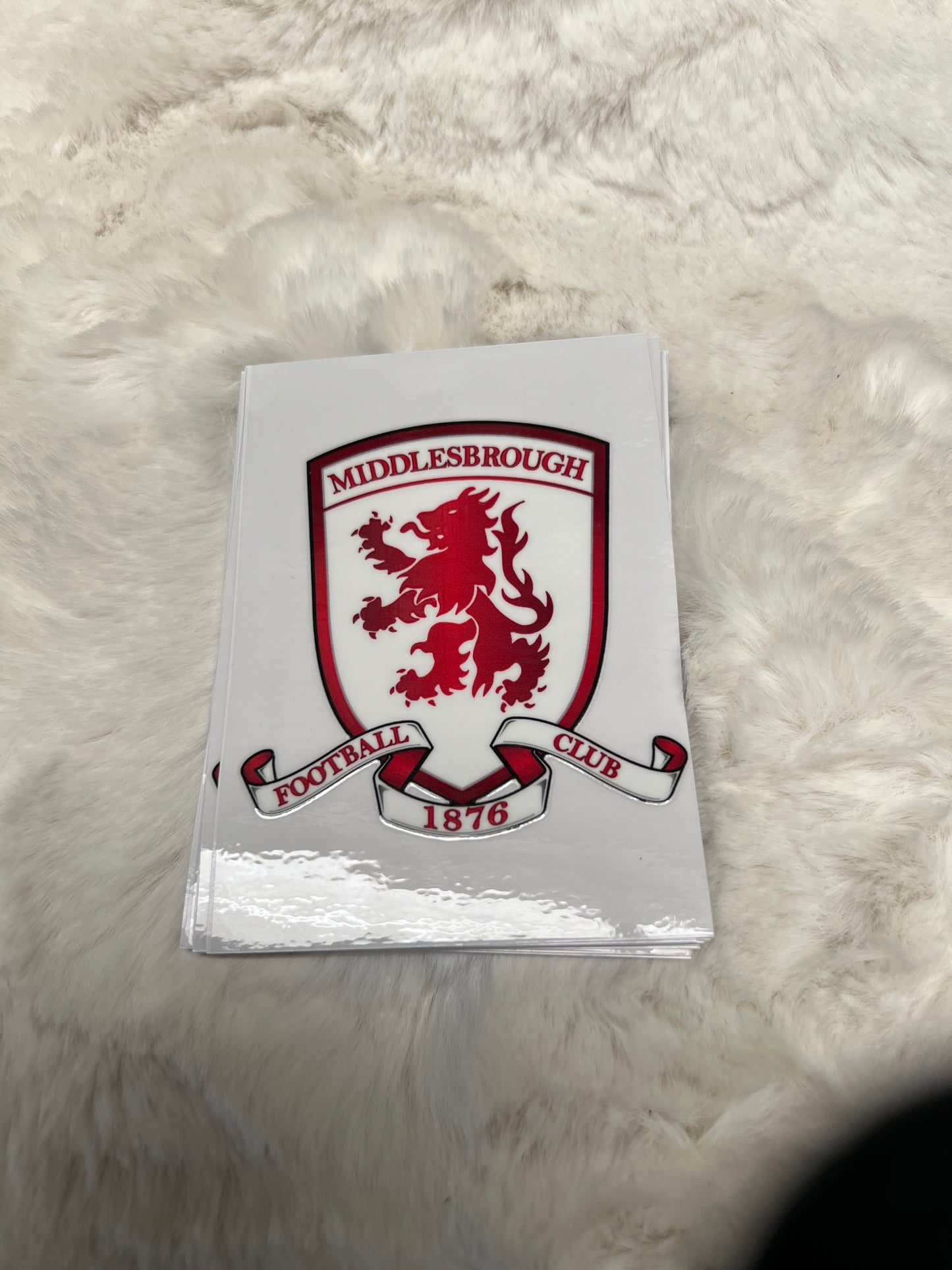 Middlesborough  uv-dtf transfer sticker