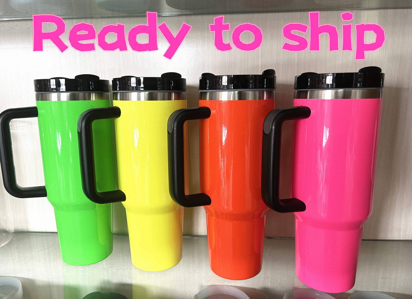 40oz neon sublimation tumblers