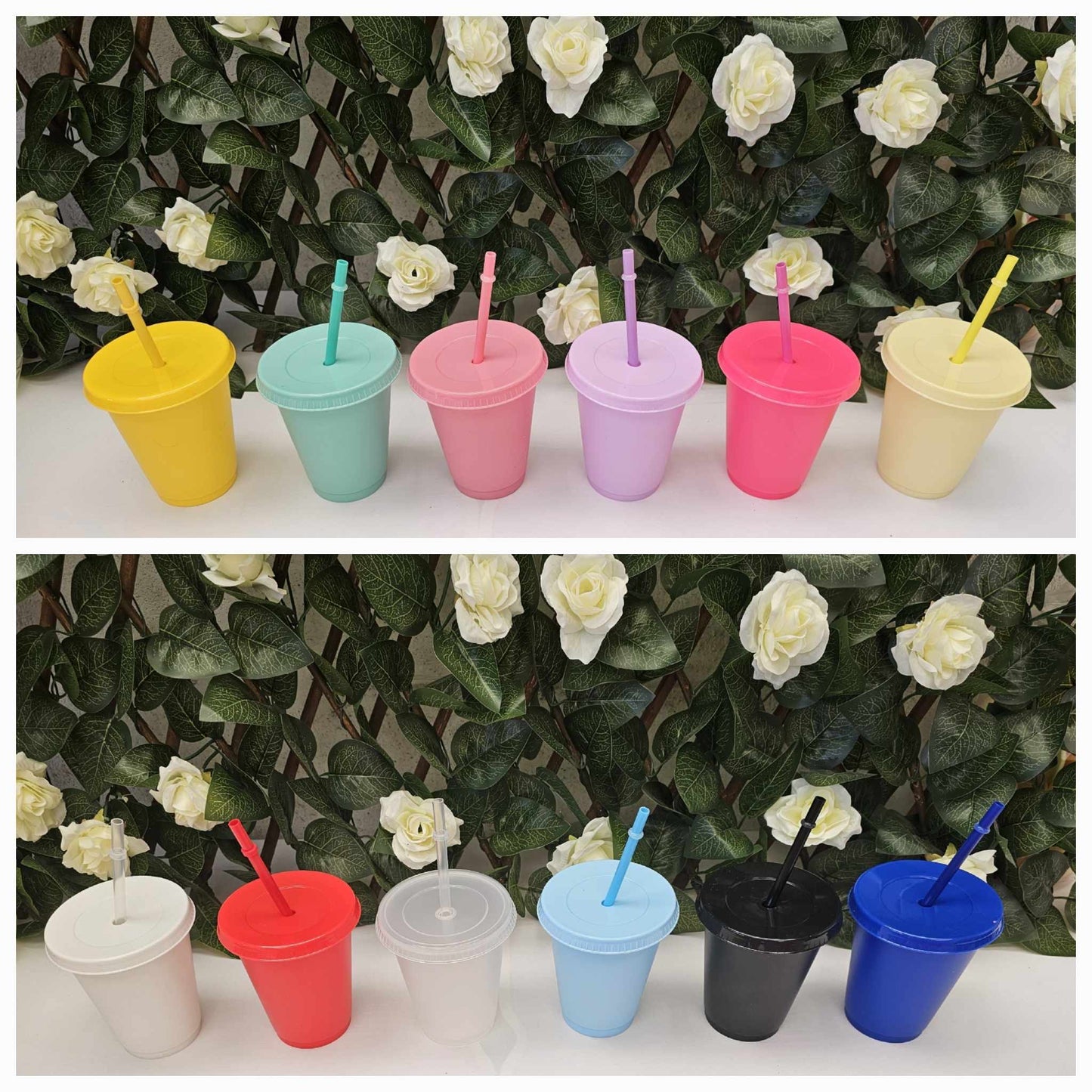 16oz cold cups various colours