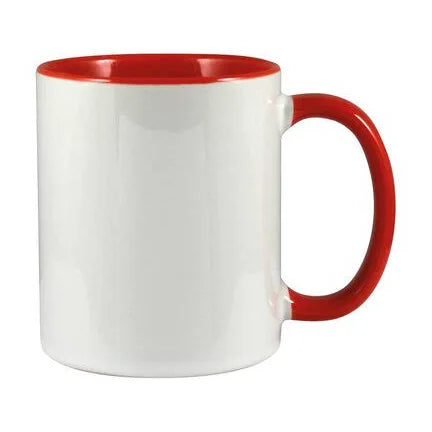 11oz inner coloured sublimation mugs