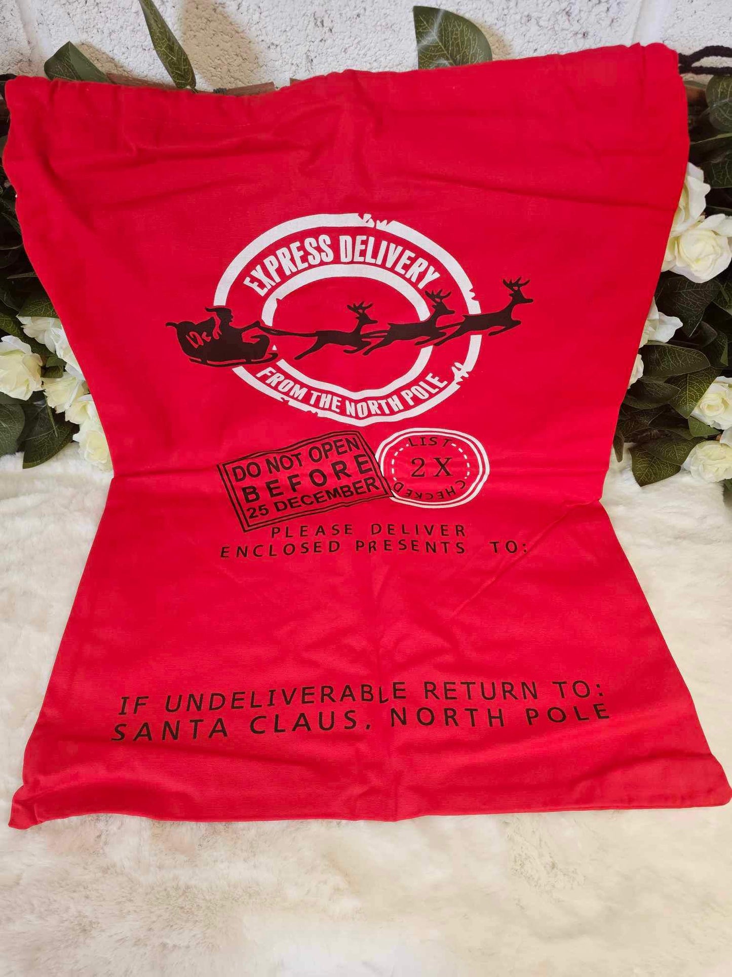 Large red Christmas sack