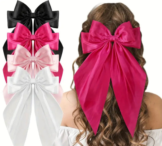 Extra large silk hair bows