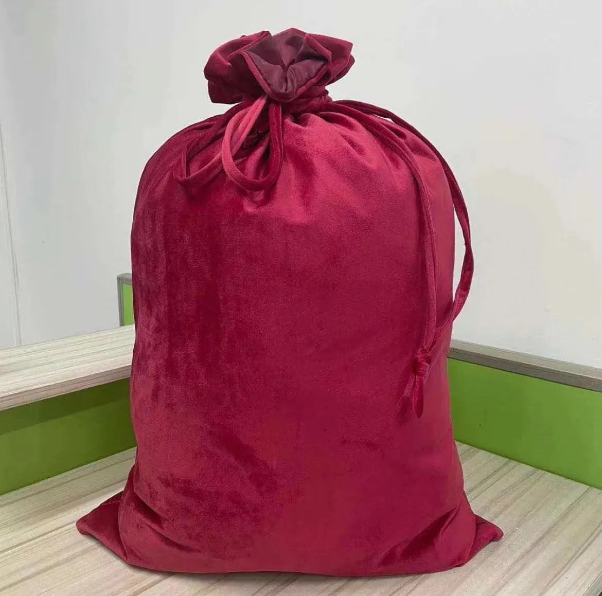 Luxury velvet Christmas sacks