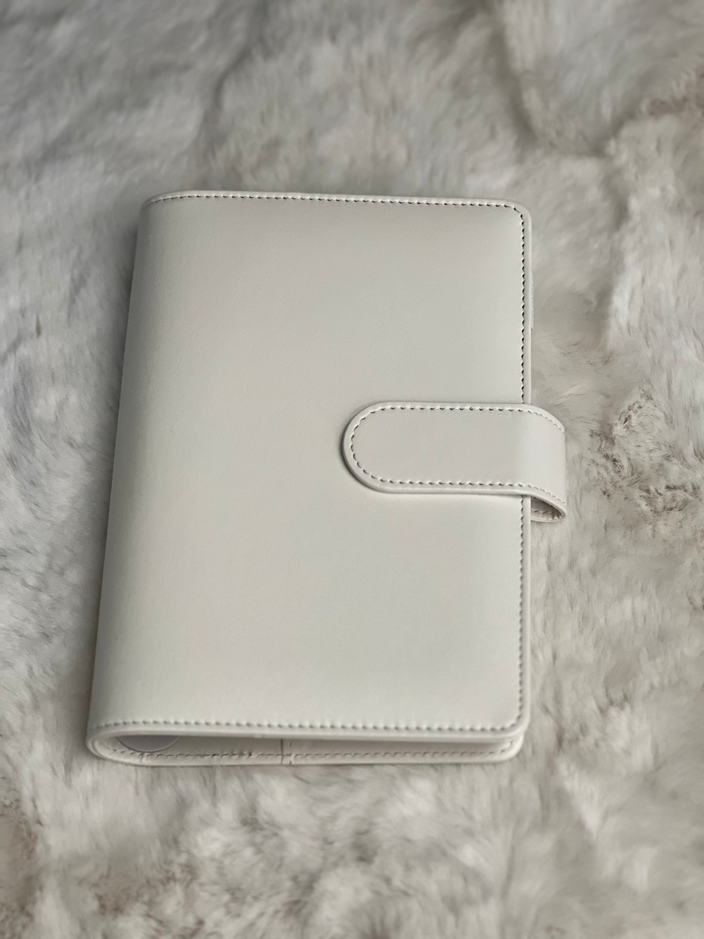 A6 cream budget organiser binder