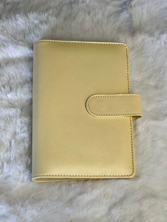 A6 yellow   budget organiser binder