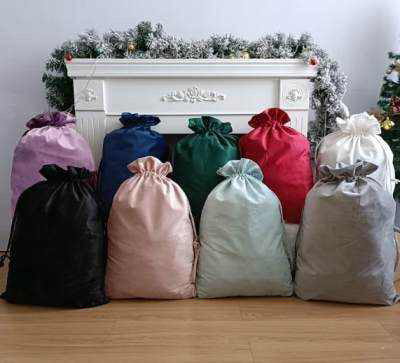 Luxury velvet Christmas sacks