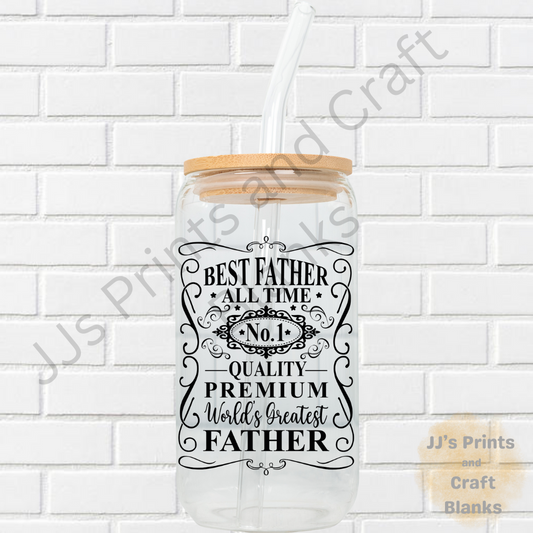 Best father decal sticker no 1