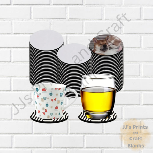 1pc  10cm Round rubber  Sublimation Blank Coasters